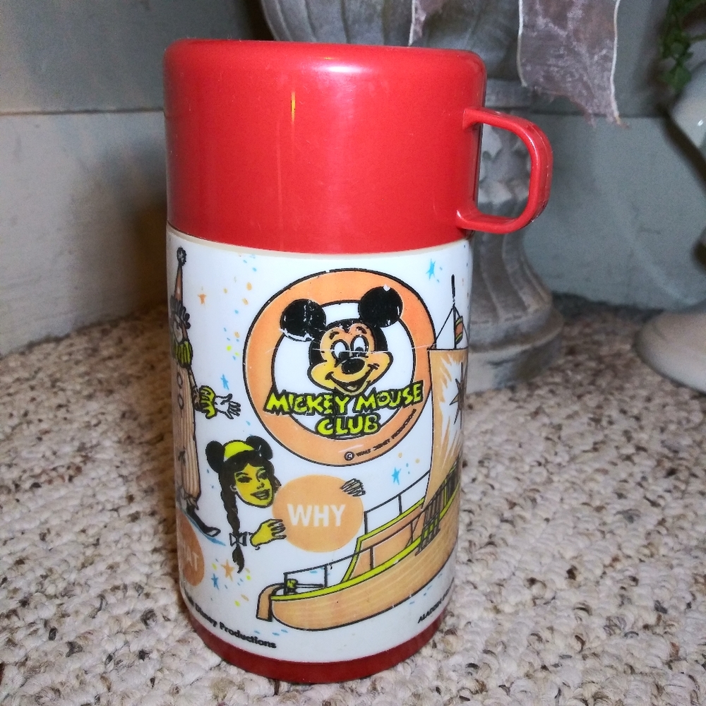 Vintage 1960-70's Aladdin Mickey Mouse Club Thermos - Picture 1 of 13